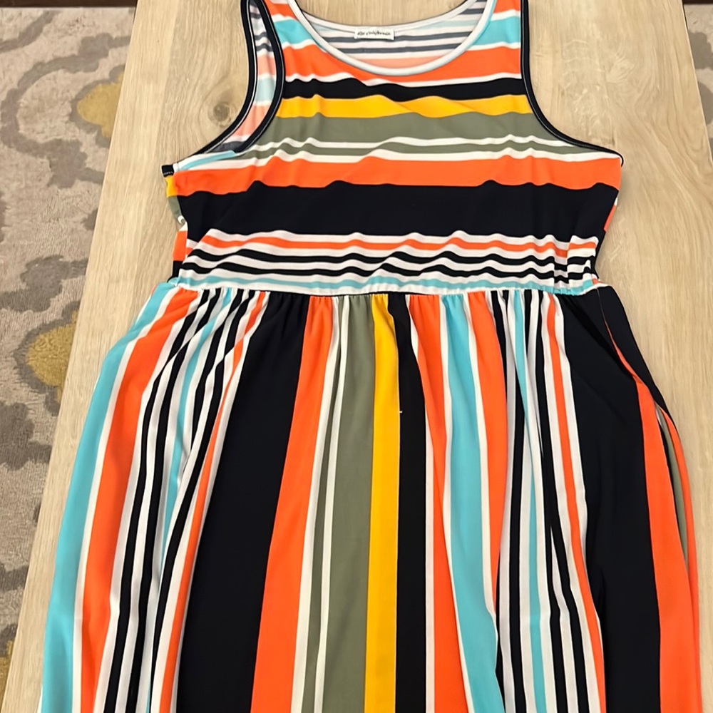 Cute striped maxi dress